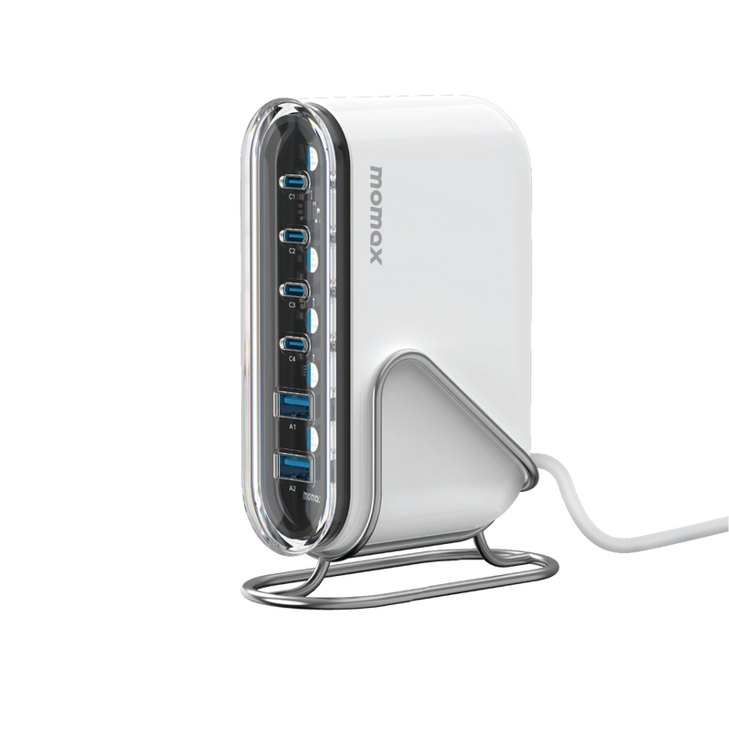 Momax 1 Charge Flow 6 Port GaN Desktop Charger 120W USB C USB A