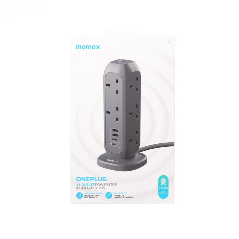 Momax OnePlug 11 Outlet Power Strip With USB