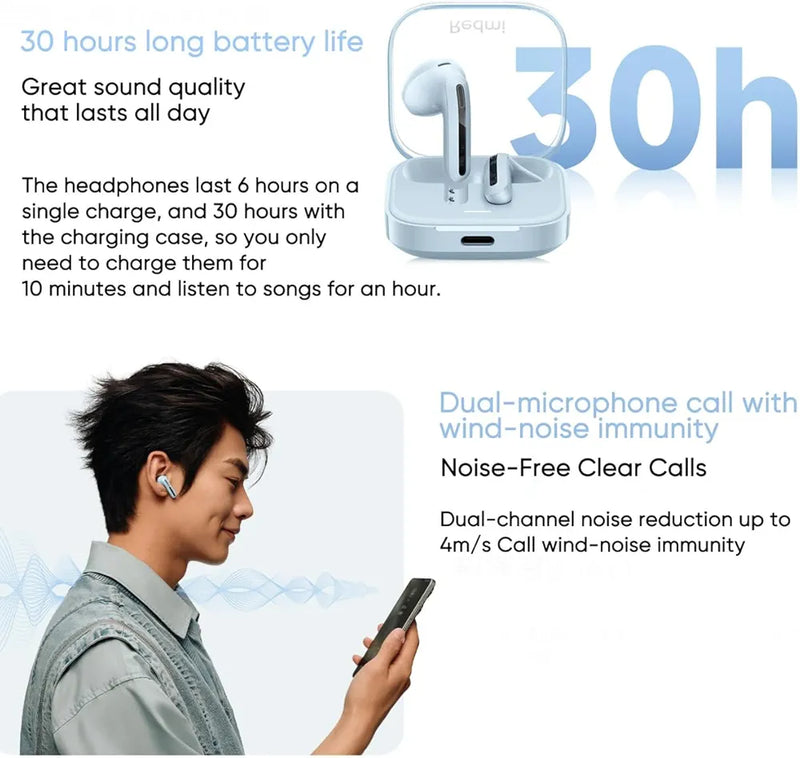 Redmi Buds 6 Vitality Edition True Wireless Earbuds