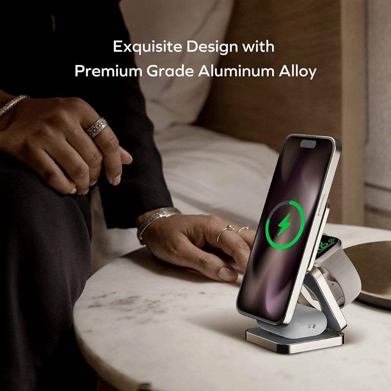 Momax Q2.mag Go 3-in-1 Magnetic Wireless Charging Stand