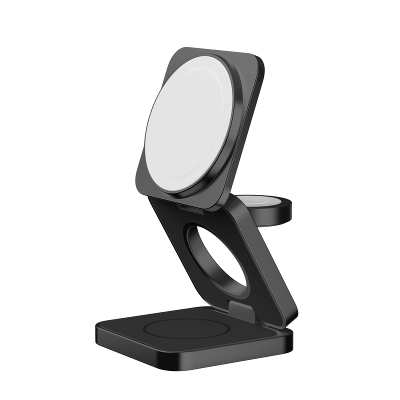 Momax Q2.mag Go 3-in-1 Magnetic Wireless Charging Stand