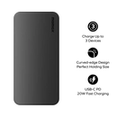 Momax 1-Power Vital+ 10000mAh Power Bank with Dual Built-in USB-C Cables