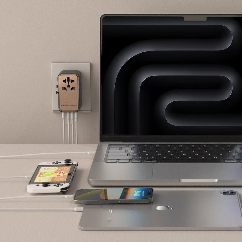 Momax 170w GAN 4 Portplus AC Travel Adapter