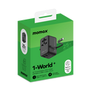 Momax AC Travel Adapter 3 Port (25w) With Built In USBC Cable (70cm)