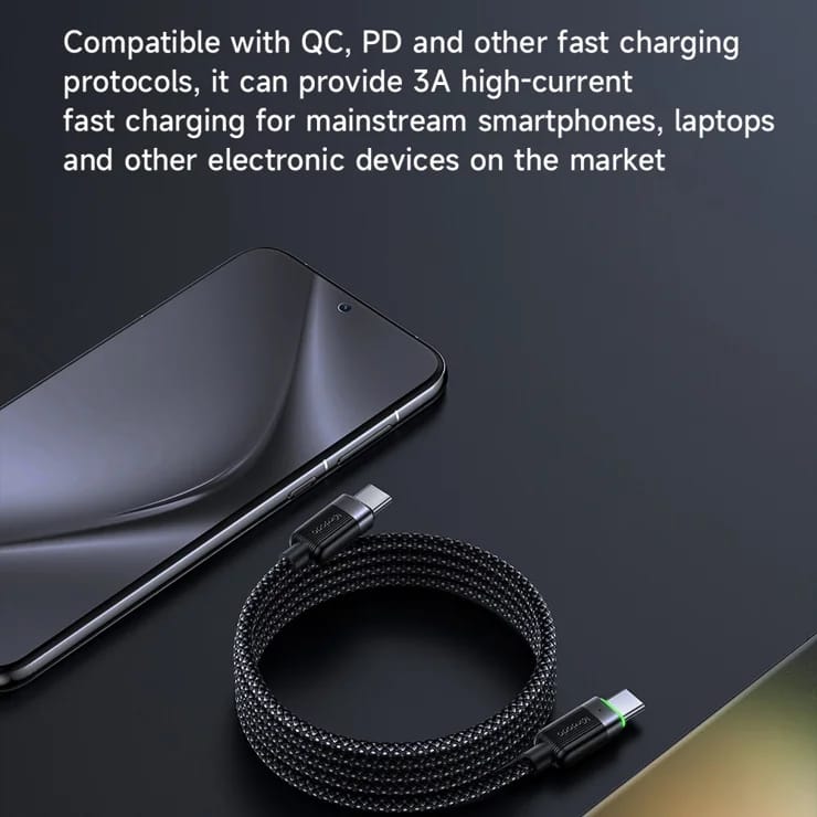 Mcdodo USB-C USB-C 60w Magnetic Self Winding Cable