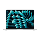 Front view of the open MacBook Air M2 Space Gray showcasing the bright 13.6-inch Liquid Retina display.