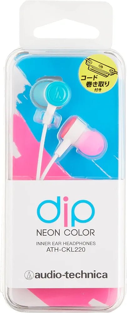Audio-Technica ATH-CKL220 In-Ear Headphones — White / Pink