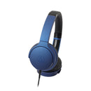 Audio-Technica ATH-AR3 Portable Headphones Deep Blue - Premium On-Ear Foldable Headphones