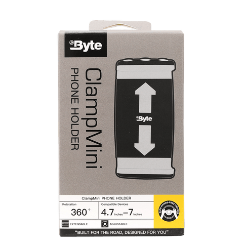 Byte Clamp Mini compact car vent phone holder - Sleek, low-profile design with high-tension spring arms.