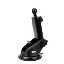 Byte Strong Arm Surface mounted on a car windscreen - Holding a smartphone for hands free driving navigation.