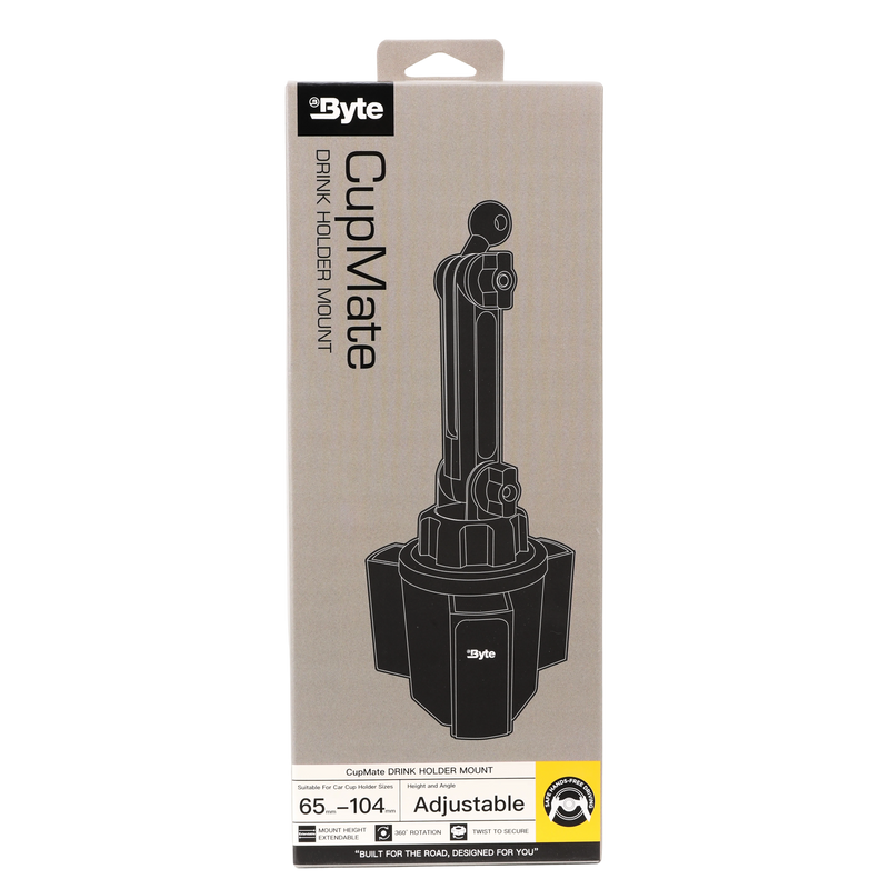 Byte Cup Mate - Car Cup Holder Phone Mount