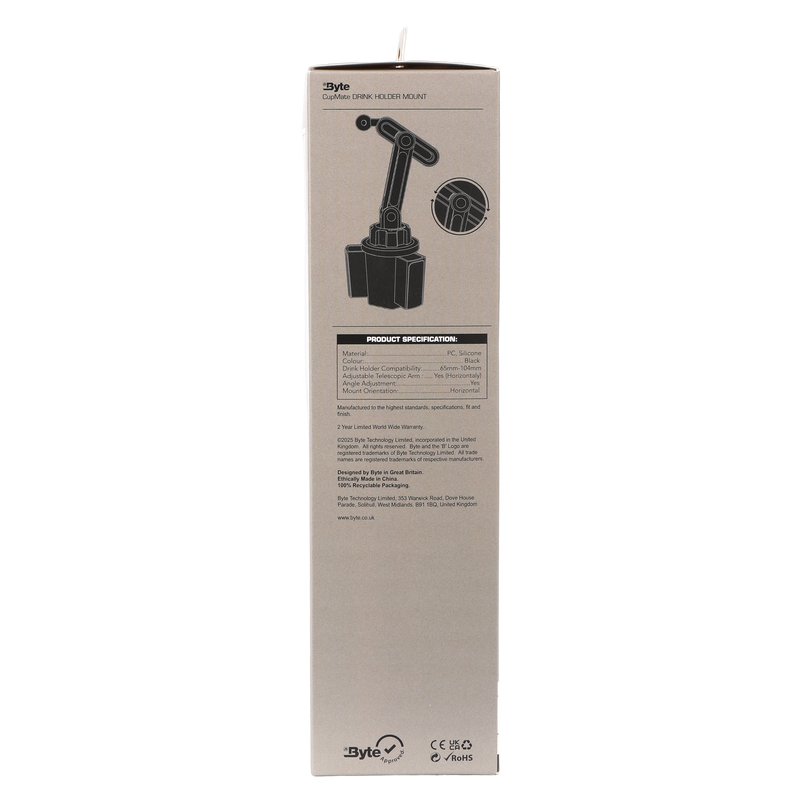 Byte Cup Mate - Car Cup Holder Phone Mount