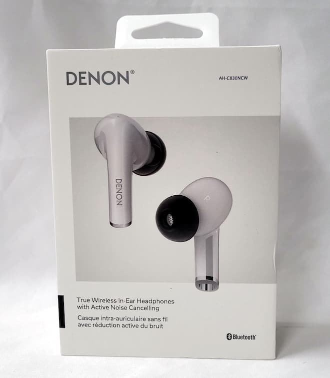 Denon AH-C830NCW Noise Cancelling True Wireless Earbuds — Black
