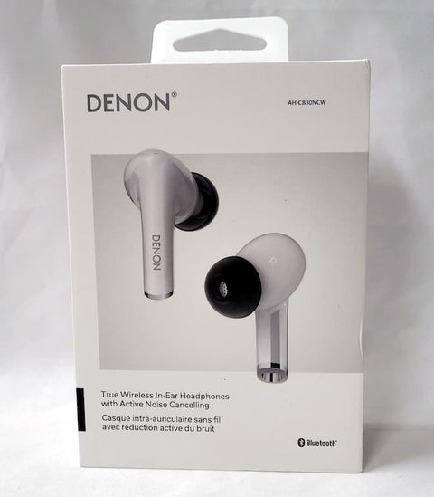 Denon AH-C830NCW Noise Cancelling True Wireless Earbuds — Black