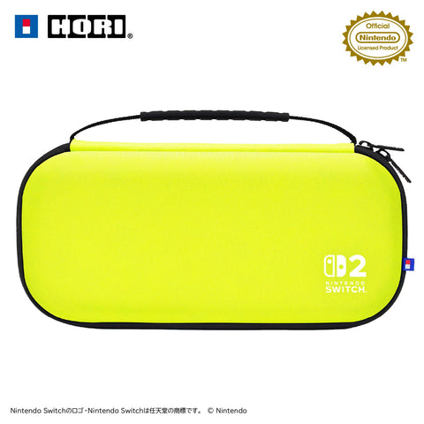 HORI Slim Hard Pouch Plus for Nintendo Switch 2 — Lime Yellow