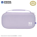 HORI Slim Hard Pouch Plus for Nintendo Switch 2 - Pastel Purple Carrying Case with Game Storage