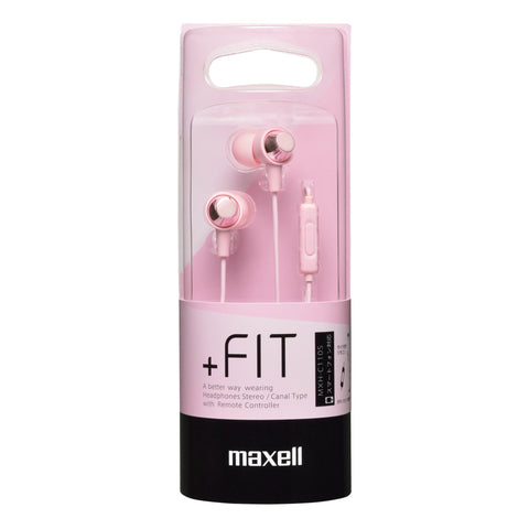 Maxell In-Ear Headphones — Light Pink
