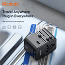 Mcdodo Globe Power 100W Universal Travel Adapter Kit 3 USB C 2 USB A