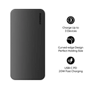 Momax 1-Power Vital+ 10000mAh Power Bank with Dual Built-in USB-C Cables