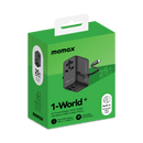 Momax AC Travel Adapter 3 Port (25w) With Built In USBC Cable (70cm)