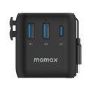 Momax AC Travel Adapter 3 Port (25w) With Built In USBC Cable (70cm)