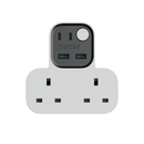 Momax T Shaped Extension Cord With 2 Sockets 2 USB A 2 USB C Ports