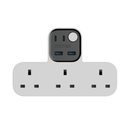 Momax T Shaped Extension Cord With 3 Sockets 2 USB A 2 USB C Ports