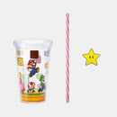 Super Mario Straw Tumbler — Clear with Characters