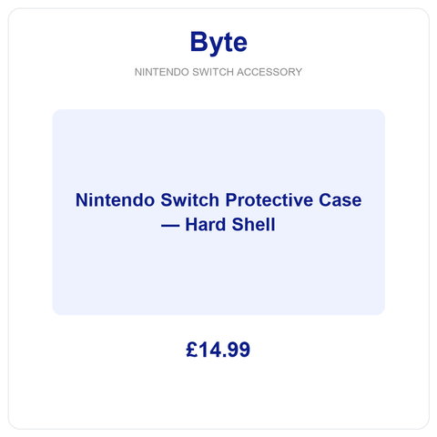 Nintendo Switch Protective Case — Hard Shell