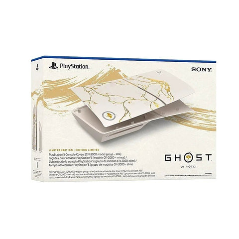 PlayStation 5 Console Cover — Ghost of Yōtei Gold (Slim)