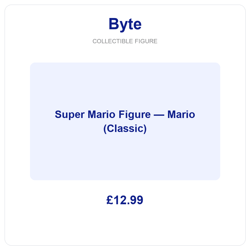 Super Mario Figure — Mario (Classic)