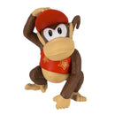 Close-up detail of Diddy Kong's face, capturing his friendly eyes and classic gaming cap.