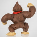 Official Super Mario Donkey Kong 6cm figurine front view showcasing his classic pounding chest pose and red DK tie.