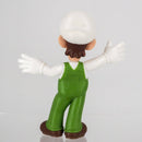 Rear view of the Fire Luigi figurine illustrating the detailed 360-degree sculpt of the classic pose.