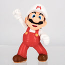 Official Super Mario Fire Mario 6cm figurine front view showing the iconic white cap and red overalls.