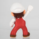 Fire Mario character figure shown alongside the official Nintendo licensed retail packaging.