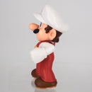 Side profile of the pocket-sized Nintendo licensed Fire Mario collectible figure by Ishikawa Toy.