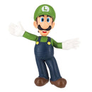 Official Super Mario Luigi 6cm figurine front view showing iconic green cap and blue overalls.