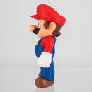 Close up shot of the face and expression on the official Super Mario miniature toy.